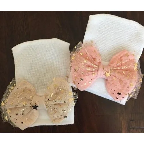 Final Markdown silk dressCradle Cuties Starry Bow Hat