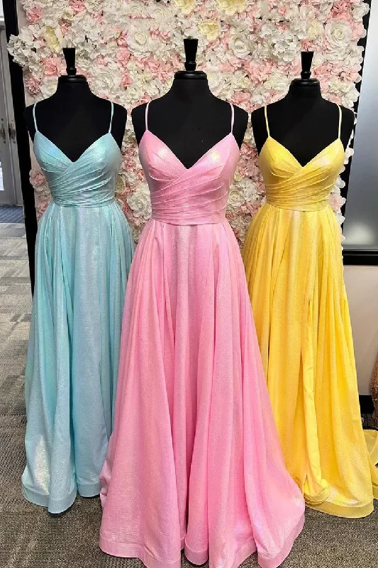 Season Finale Sale pleated maxi dressSimple A-line Pleated Spaghetti Straps Long Prom Dress Season Finale Sale pleated maxi dressSimple A-line Pleated Spaghetti Straps Long Prom Dress