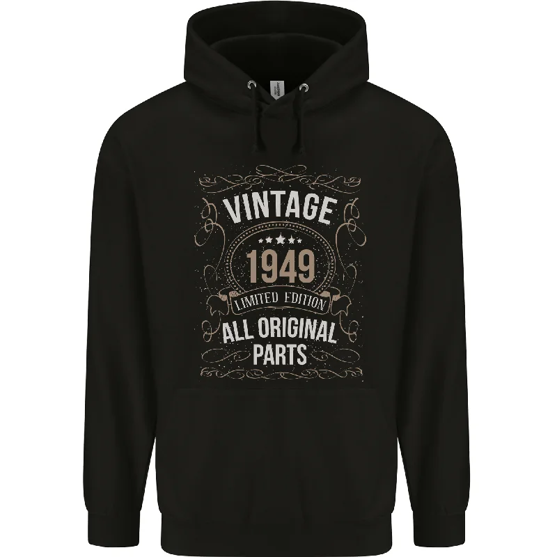 fleece-lined hoodiefleece-lined hoodie75th Birthday Limited Edition 1949 Mens 80% Cotton Hoodie