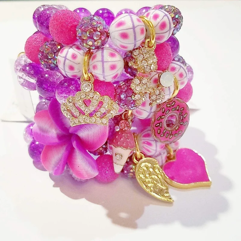 evening dressHeart Me Purple Party Bracelets