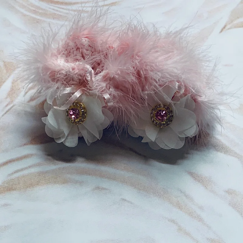 silk dressMarabou Booties