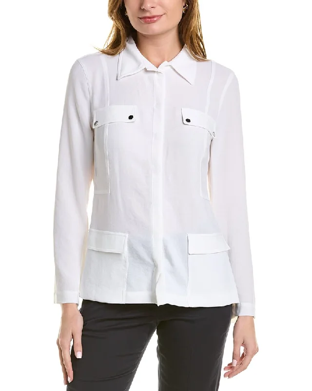 high-quality coatElie Tahari Utility Shirt Jacket