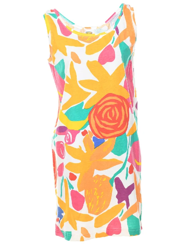 Major Savings Abstract Pattern Dress - M
