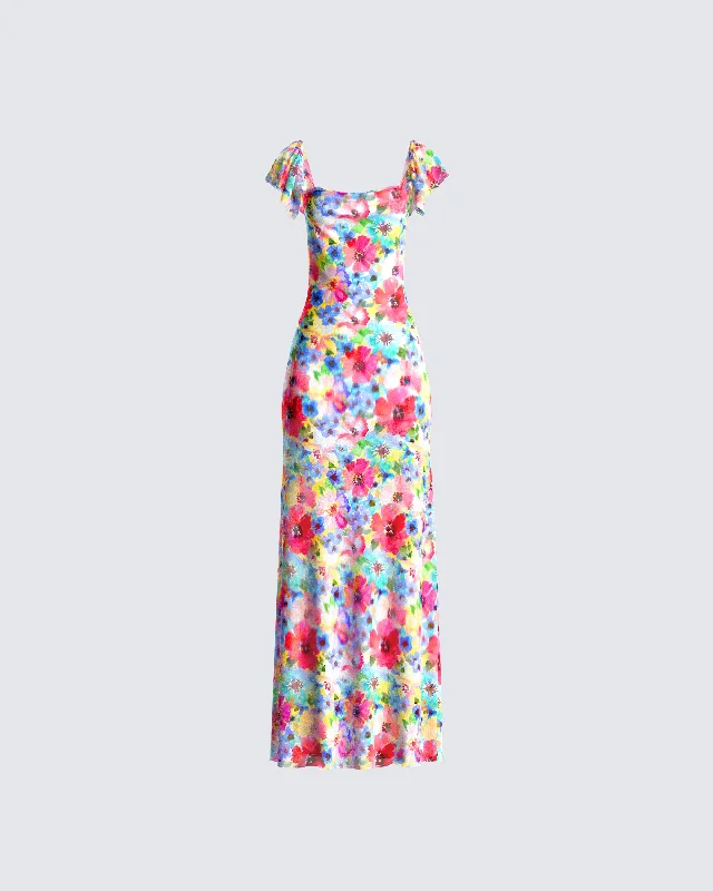 relaxed fit dressHelga Printed Floral Maxi Dress