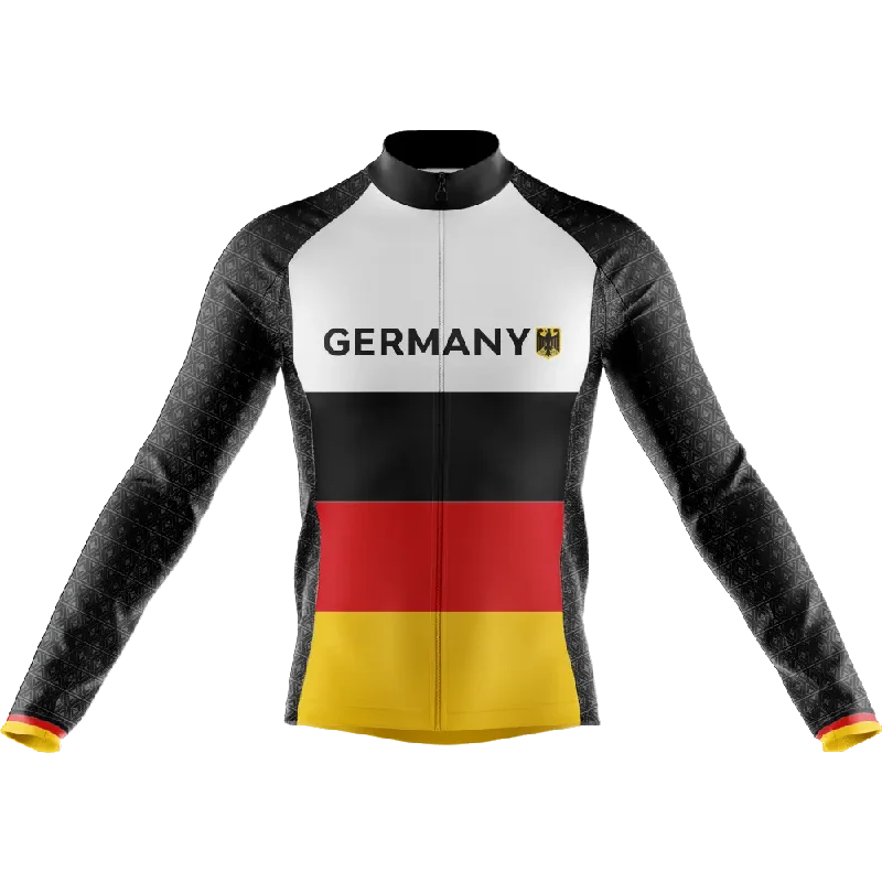 Amazing Deals vibrant athletic hoodieGermany V1 Long Sleeve Cycling Jersey