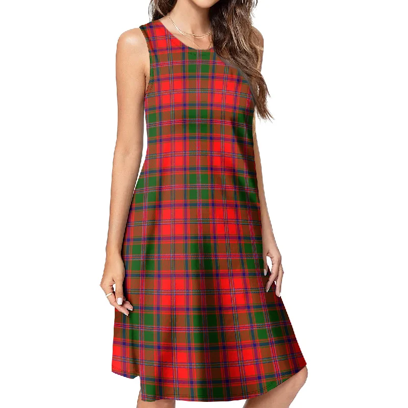 Big Savings Stewart of Appin Modern Tartan Womens Casual Dresses