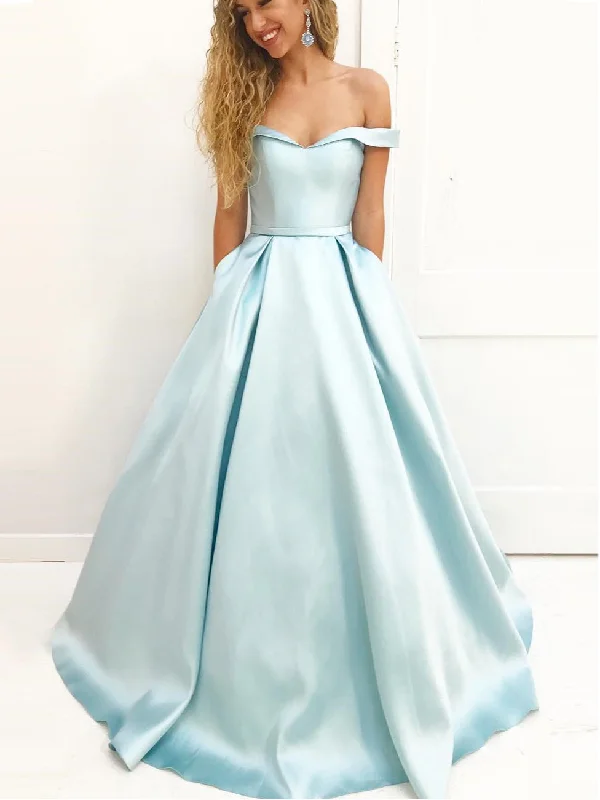 Today’s Deal Cheap Prom Dresses Off-the-shoulder A-line Floor-length Long Satin Prom Dress JKL693 Today’s Deal Cheap Prom Dresses Off-the-shoulder A-line Floor-length Long Satin Prom Dress JKL693