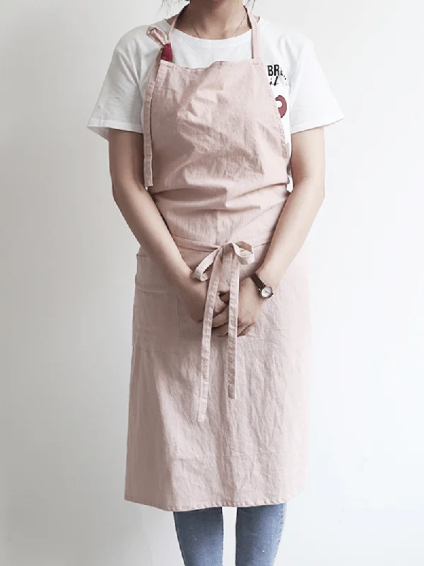 draped dressJapanese Solid Color Linen Cotton Vintage Pinafore Dress