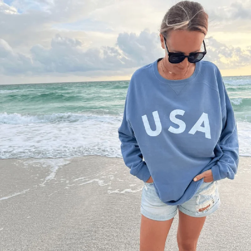 Incredible Offers athletic style hoodieUSA Crewneck