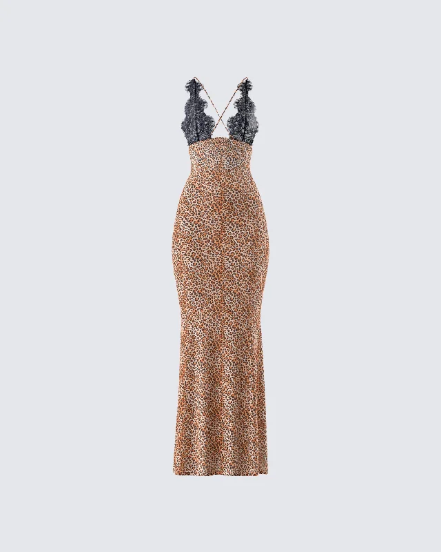 floral wrap dressEvodie Leopard Print Maxi Dress