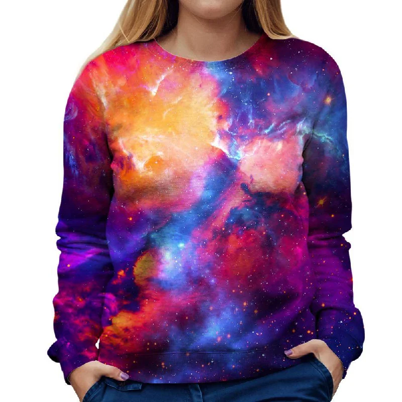 Bargain Prices stylish sports hoodieGlossy Galaxy Womens Sweatshirt