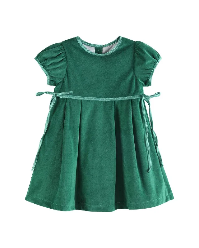 casual knit dressLil Cactus Velour & Satin Bow Christmas Dress