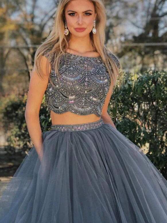 Final Clearance Two Piece Prom Dresses Bateau Aline Beading Rhinestone Sexy Long Sparkly Prom Dress JKL1304 Final Clearance Two Piece Prom Dresses Bateau Aline Beading Rhinestone Sexy Long Sparkly Prom Dress JKL1304