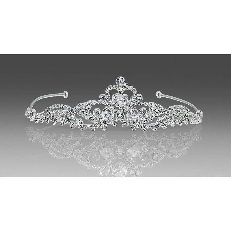 casual dressTrinity Heart Crystal Tiara