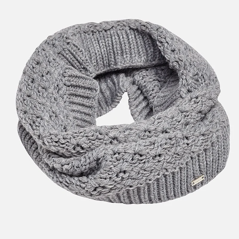 ruffle dressMayoral Gray Infinity Scarf