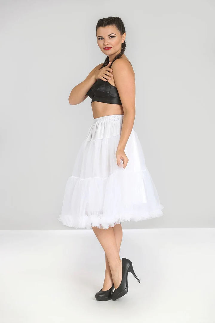 silk dressPenelope Petticoat - White