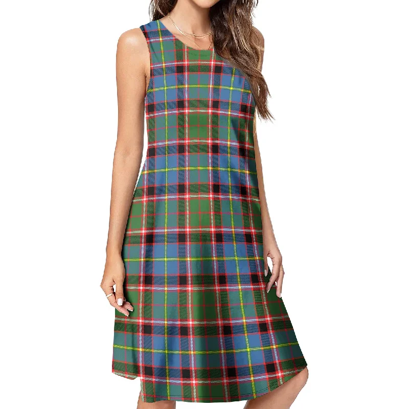 Closeout Stirling Bannockburn Tartan Womens Casual Dresses