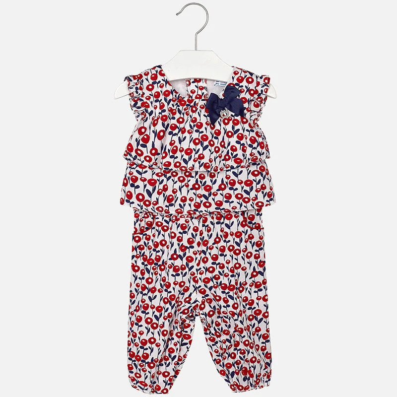 comfy maxi dressMayoral Baby Girl's Red Printed Romper