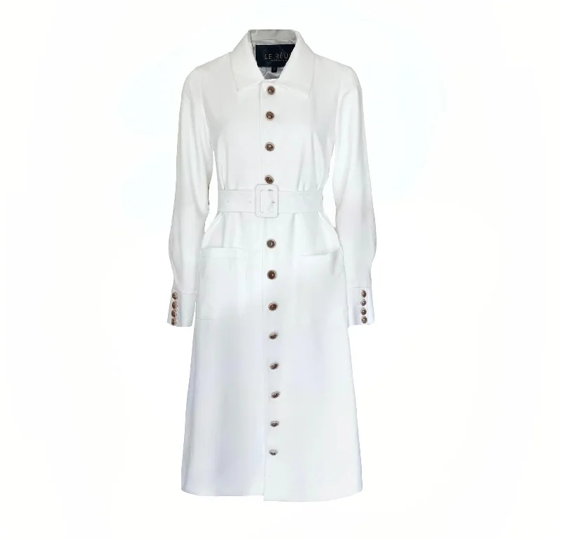 Super Sale Monique White Coat