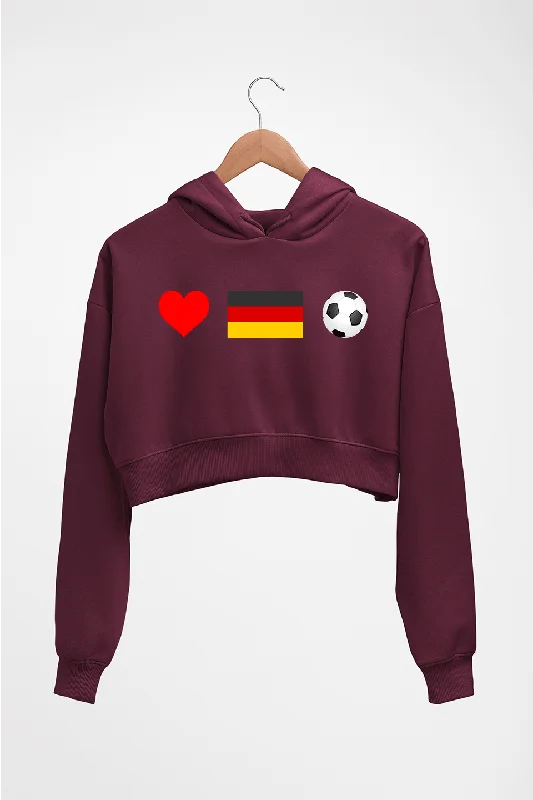 Price Slash modern athletic hoodieGermany Crop HOODIE FOR WOMEN