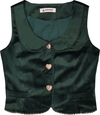 dark green vest