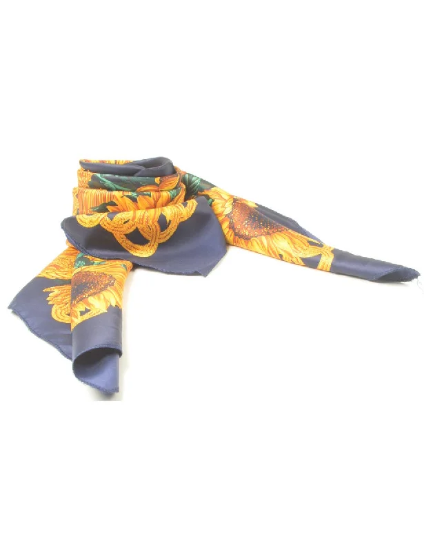 long-sleeve winter jacketFloral Print Scarf - L