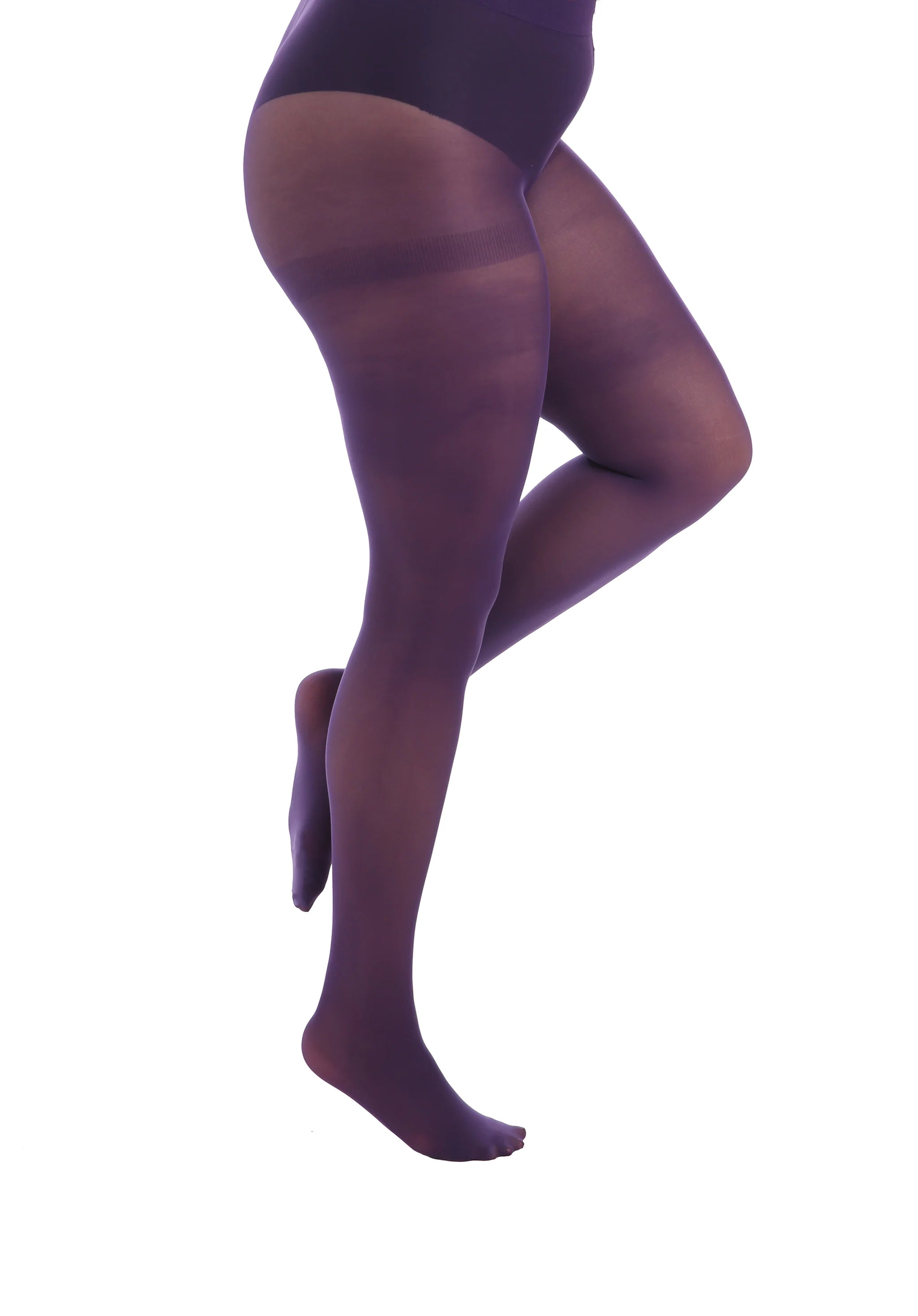 velvet dress50 Denier Opaque Tights - Purple