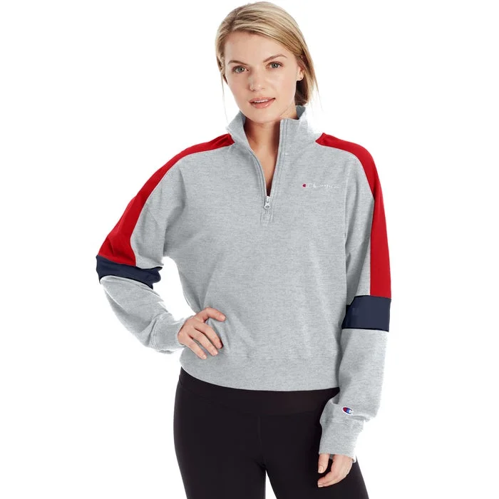 New Deals relaxed fit sports hoodieChampion 1/4 Zip w/Taping