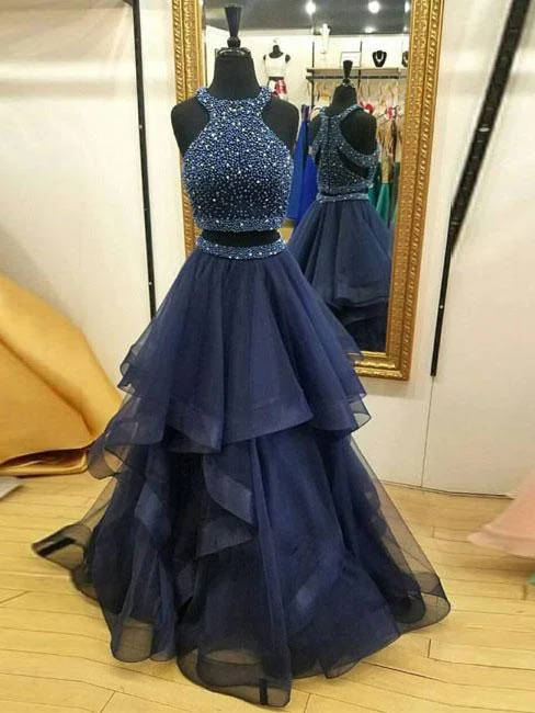 Buy More, Save More Two Piece Prom Dresses Scoop Floor-length Long Rhinestone Prom Dress Sexy Evening Dress JKS306 Buy More, Save More Two Piece Prom Dresses Scoop Floor-length Long Rhinestone Prom Dress Sexy Evening Dress JKS306