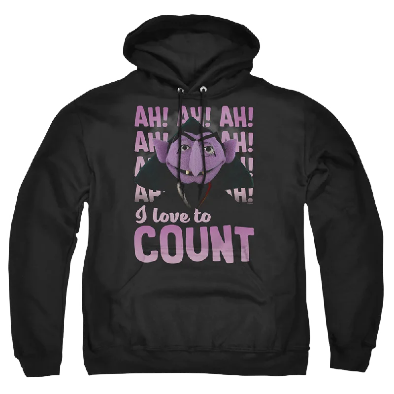 Inventory Reduction sporty hoodieSesame Street The Count Ah! Ah! Ah! - Pullover Hoodie Inventory Reduction sporty hoodieSesame Street The Count Ah! Ah! Ah! - Pullover Hoodie