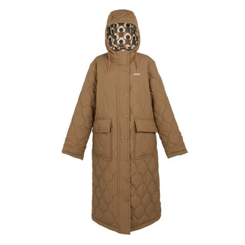 Anniversary Sale Regatta Womens/Ladies Orla Kiely Quilted Long Length Jacket