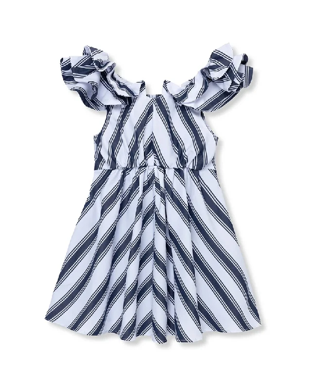 casual shift dressHabitual Stripe Ruffle Dress