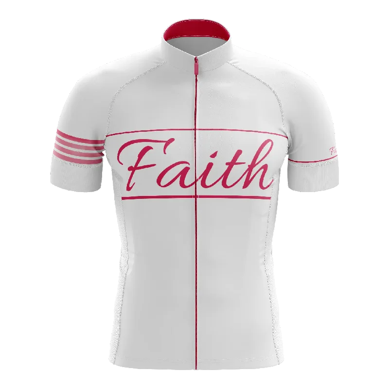 New Deals urban activewear hoodieFaith White & Pink Short Sleeve Cycling Jersey