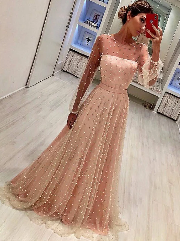 Savings Galore Long Sleeve Prom Dresses Aline Floor-length Beading Sparkly Long Prom Dress JKL1390 Savings Galore Long Sleeve Prom Dresses Aline Floor-length Beading Sparkly Long Prom Dress JKL1390