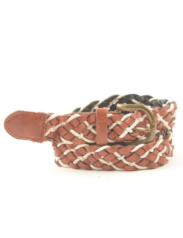 Unbeatable Prices Brown Woven Belt - L