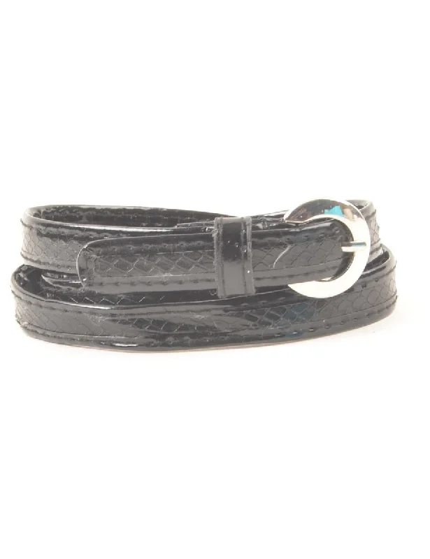 Best Deals Black Skinny Belt - M
