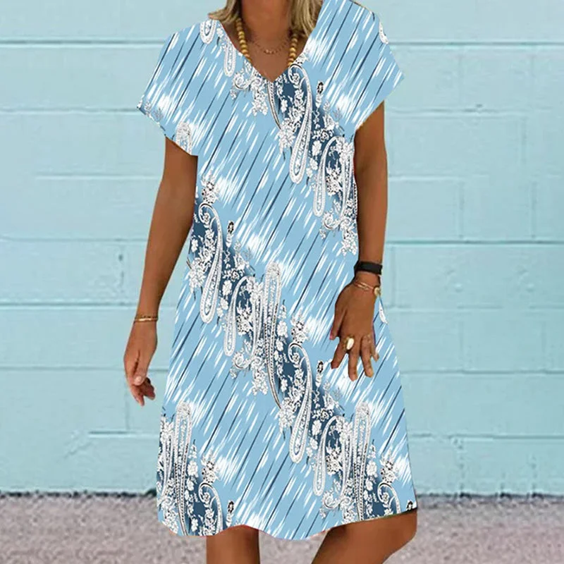 sleek dressAbstract Print Casual Dress