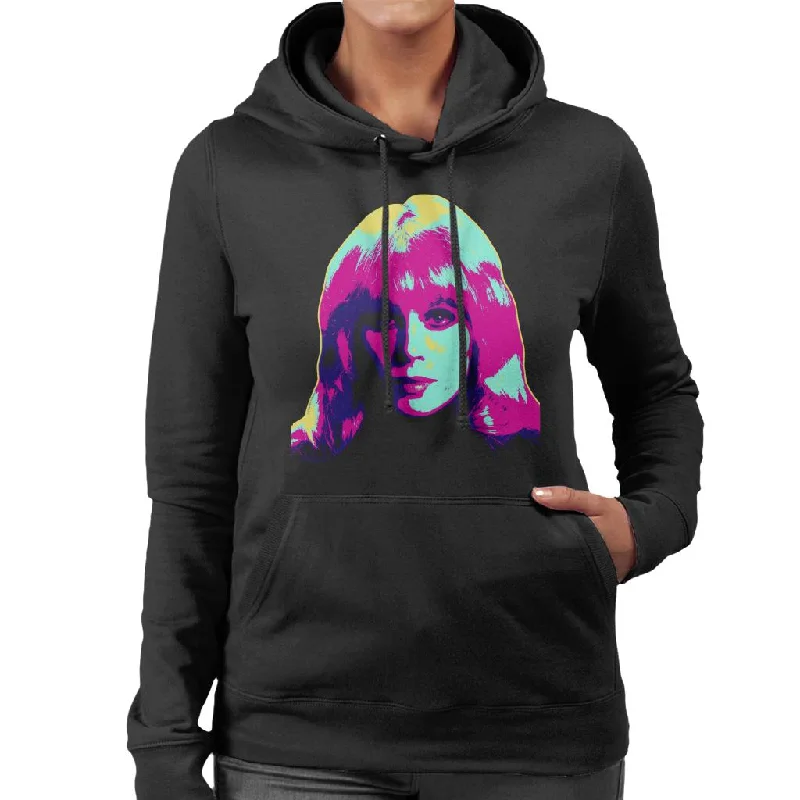 Super Sale high-fashion hoodieTV Times Joanna Lumley Sapphire And Steel 1979 Pop Art Stylised Women's Hooded Sweatshirt
