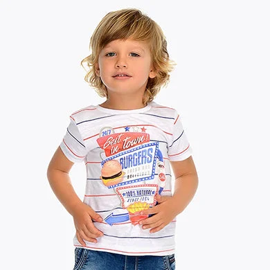 fitted cocktail dressBurger t-shirt