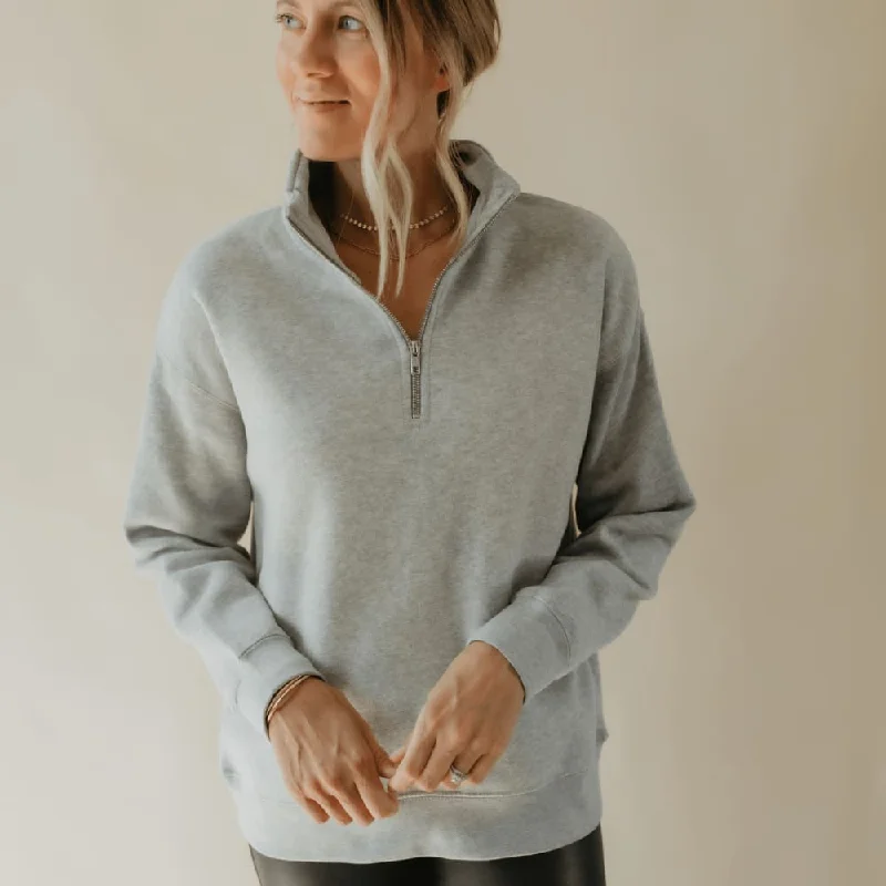 Extra Savings oversized sports sweatshirtFleece Quarter Zip Pullover