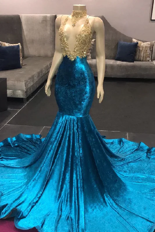 Price Cut High Neck Illusion Neckline Sleeveless Long Train Appliques Mermaid Prom Gowns Price Cut High Neck Illusion Neckline Sleeveless Long Train Appliques Mermaid Prom Gowns