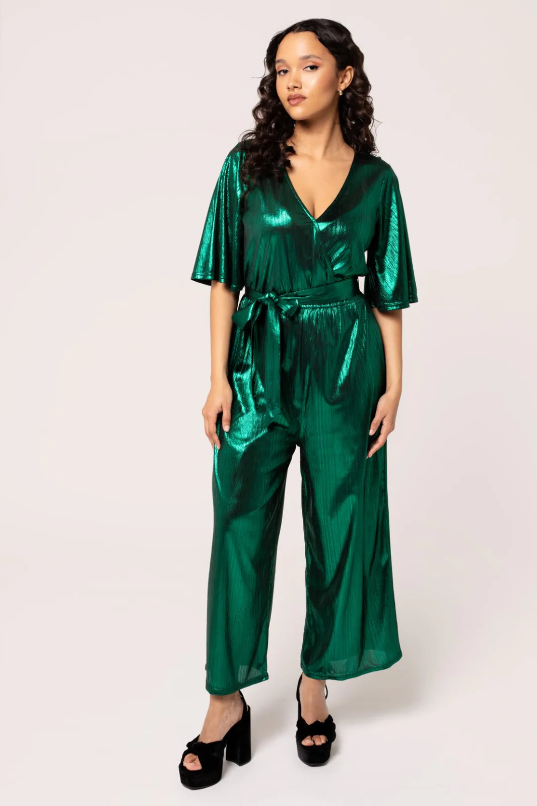 draped dressGigi Jumpsuit Dress - Green