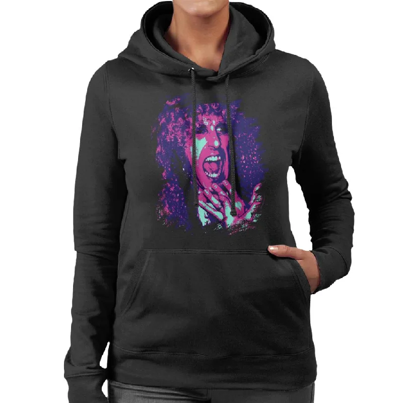 Savings Galore stylish pullover sweatshirtTV Times Twisted Sister Dee Snider Pop Art Stylised Women's Hooded Sweatshirt