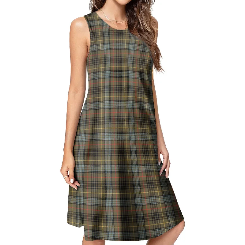 Value Deals Stewart Hunting Weathered Tartan Womens Casual Dresses