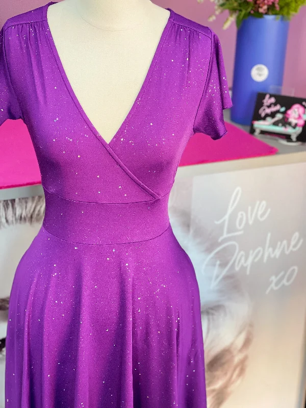 formal dressMimi Swing Dress - Purple Sparkle