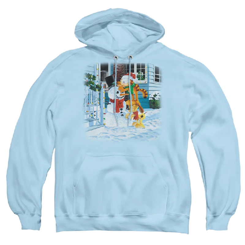 fitted hoodiefitted hoodieGarfield Snow Fun - Pullover Hoodie