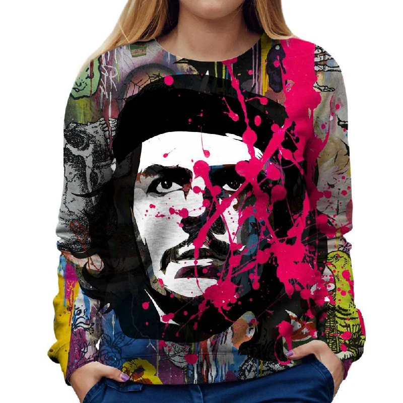 Reduced Prices comfy workout sweatshirtChe Guevara Fragments Womens Sweatshirt