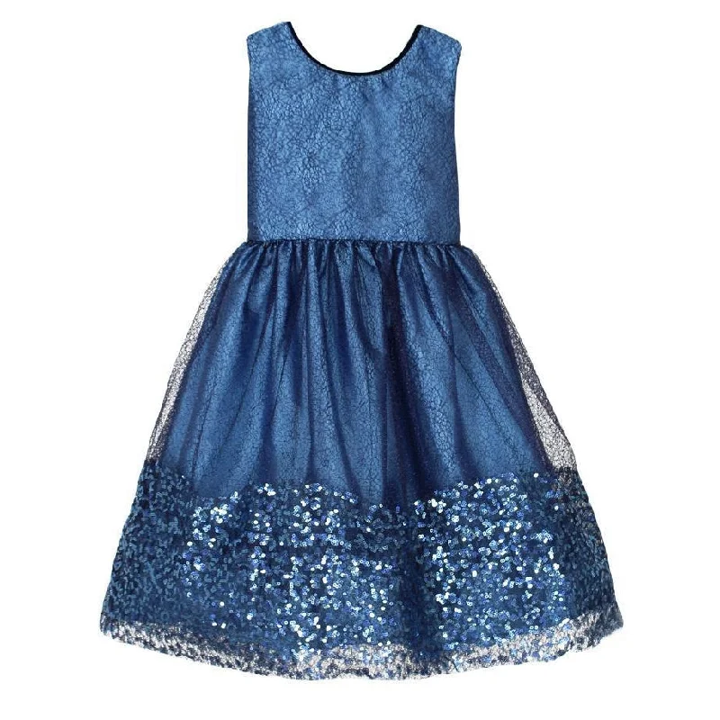Seasonal Clearance elegant shift dressIsabel Garreton Blue Sparkle Dress
