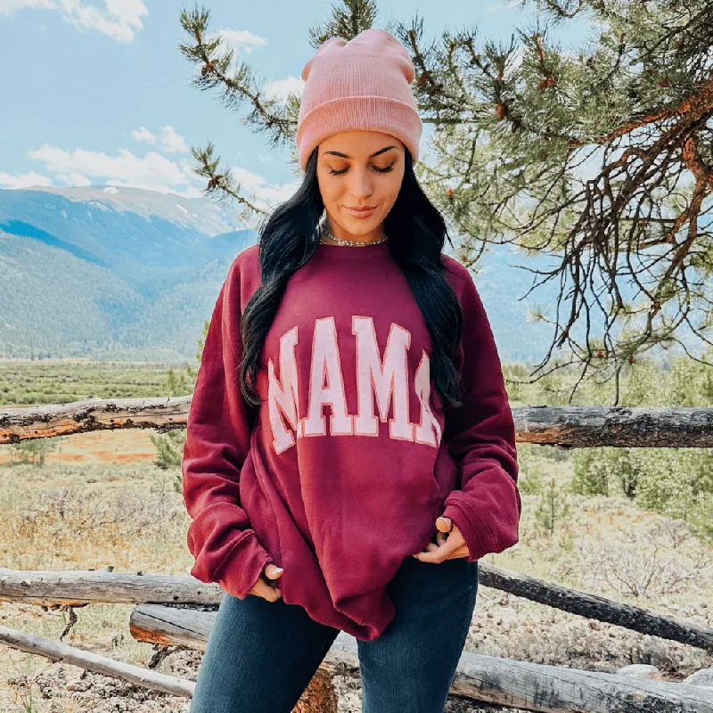 Early Access modern sports hoodieFall Mama Sweatshirt - Maroon