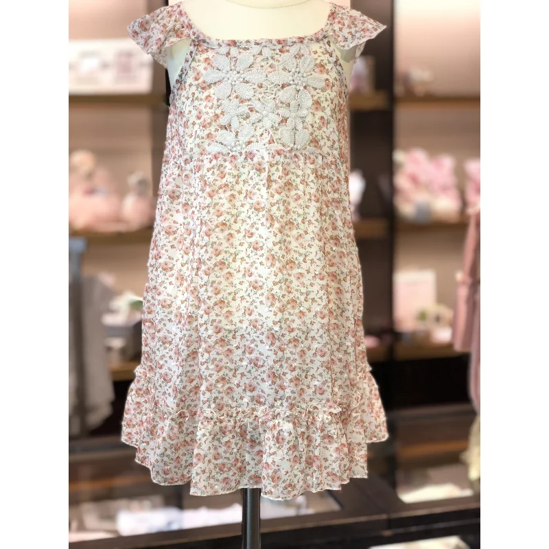 v-neck dressLittle Mass Country Floral Swing Dress